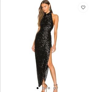 X REVOLVE SAMBA GOWN IN BLACK SEQUIN - Amanda Uprichard